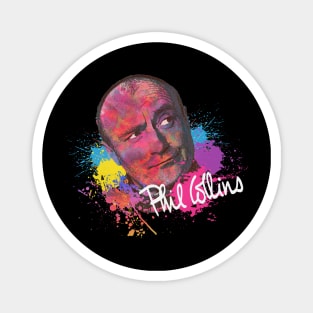 Phil Collins Face Watercolor Painting Magnet